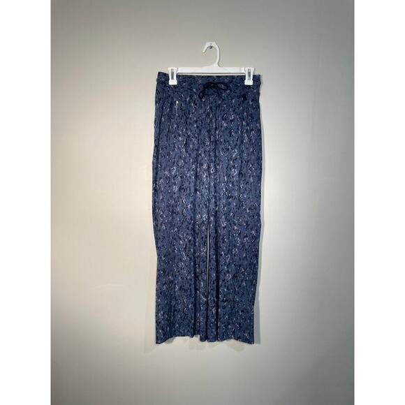 Athleta Avenue Printed Wide Leg Cropped Pants Size 0 Tall - Picture 1 of 12